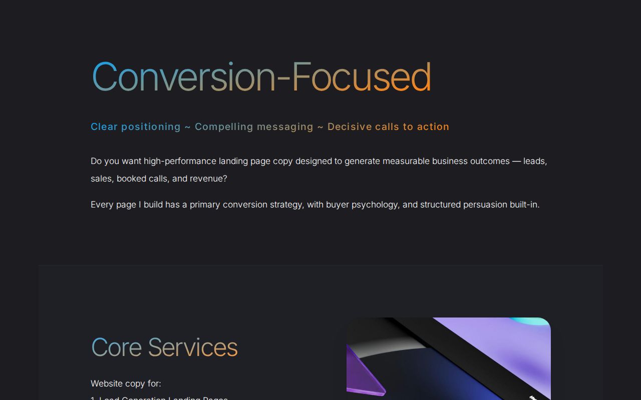 UX Sales Copy